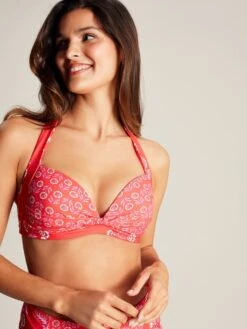 Joules Pink Jasmine Bikini Top