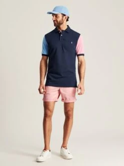 Blue Colourblock Polo Shirt -Oxford Sales Store N01472s3
