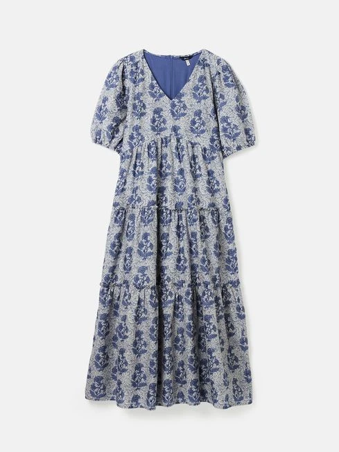 Light Blue V-Neck Tiered Dress 1 Light Blue V-Neck Tiered Dress