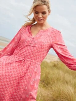 Pink Quilted Bib Dress -Oxford Sales Store N02610s6