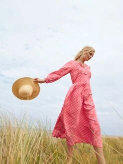 Pink Quilted Bib Dress -Oxford Sales Store N02610s8