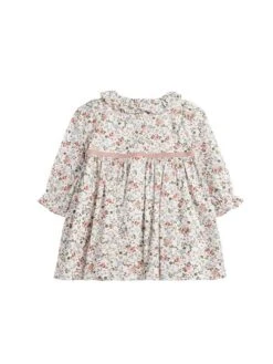 Trotters London Pink Little Floral Bella Floral Willow Dress -Oxford Sales Store N32 094s3