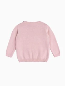 Trotters London Little Pale Pink Jemima Ducks Jumper -Oxford Sales Store N32 258s3