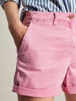 Joules Pink Cruise Mid Thigh Length Chino Shorts -Oxford Sales Store N40409s4