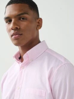White/Pink Striped Shirt -Oxford Sales Store T15857s3