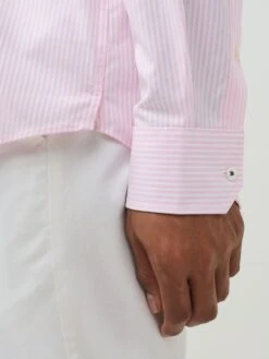 White/Pink Striped Shirt -Oxford Sales Store T15857s4