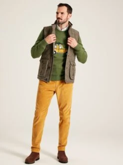 Brown Tweed Gilet -Oxford Sales Store T60386s3