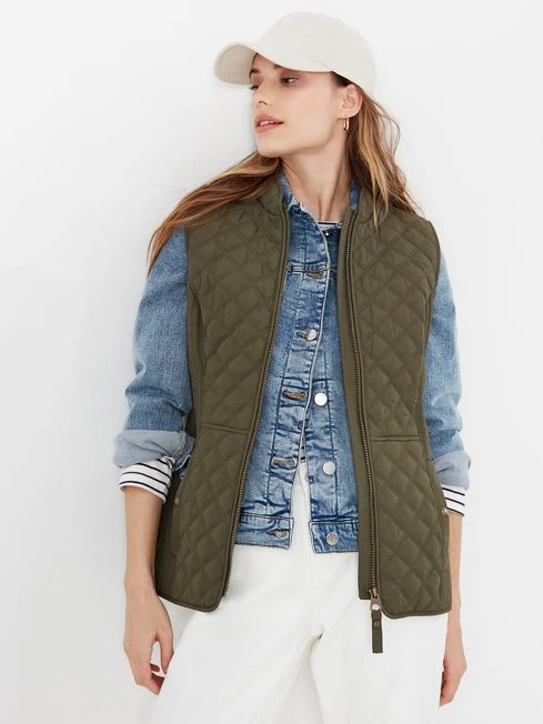 Joules Green Minx Quilted Gilet 1 Joules Green Minx Quilted Gilet