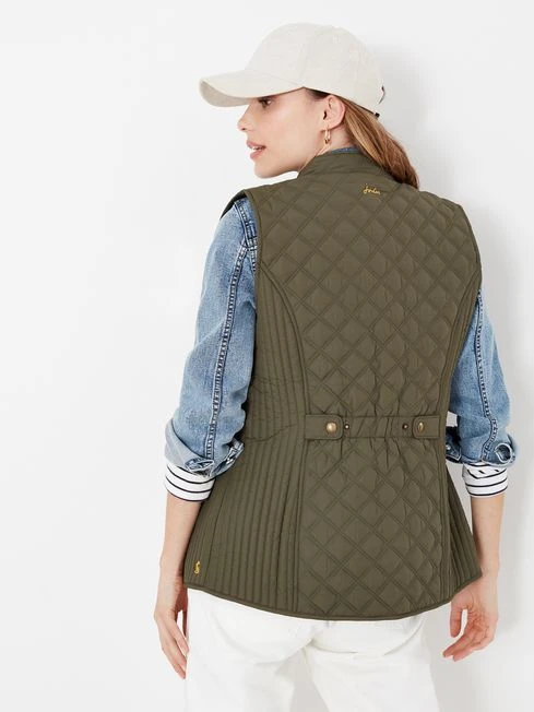 Joules Green Minx Quilted Gilet 2 Joules Green Minx Quilted Gilet - Image 2