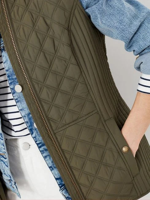 Joules Green Minx Quilted Gilet 6 Joules Green Minx Quilted Gilet - Image 6