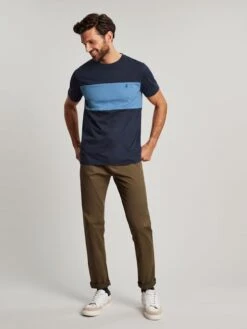 Blue Colourblock T-Shirt -Oxford Sales Store U11944s3