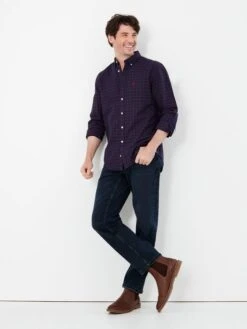 Joules Blue The Foxton Classic Fit 5 Pocket Denim Jeans -Oxford Sales Store U32907s3