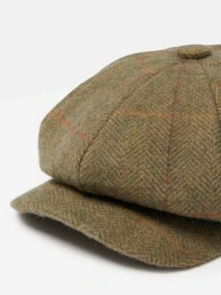 Green Tweed Baker Boy Hat -Oxford Sales Store U75 291s5