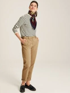 White Long Sleeve Top With Frill -Oxford Sales Store U75 402s3