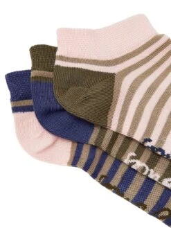 Pink 3 Pack Trainer Socks -Oxford Sales Store U75289s3