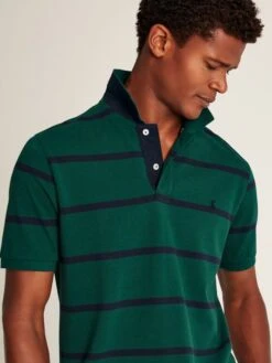 Green Classic Fit Striped Polo -Oxford Sales Store U75388s4