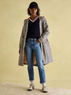 Brown Waterproof Packable Raincoat -Oxford Sales Store U75422s3