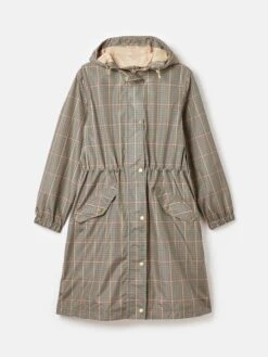 Brown Waterproof Packable Raincoat -Oxford Sales Store U75422s5