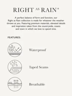 Brown Waterproof Packable Raincoat -Oxford Sales Store U75422s7