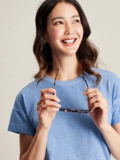 Blue Short Sleeve T-Shirt -Oxford Sales Store U77161s4